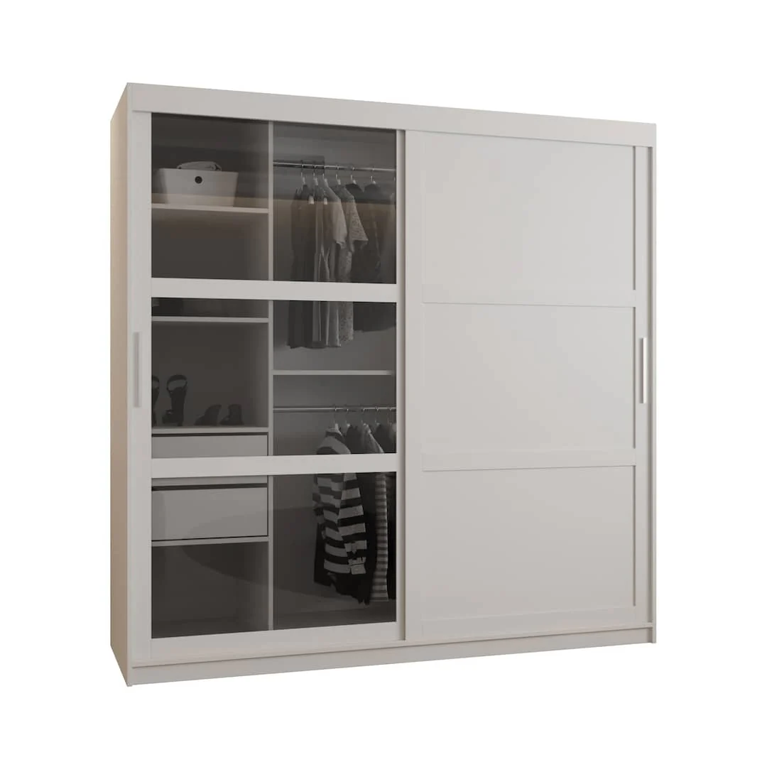 Parma III Sliding Door Wardrobe 200cm - Image 2