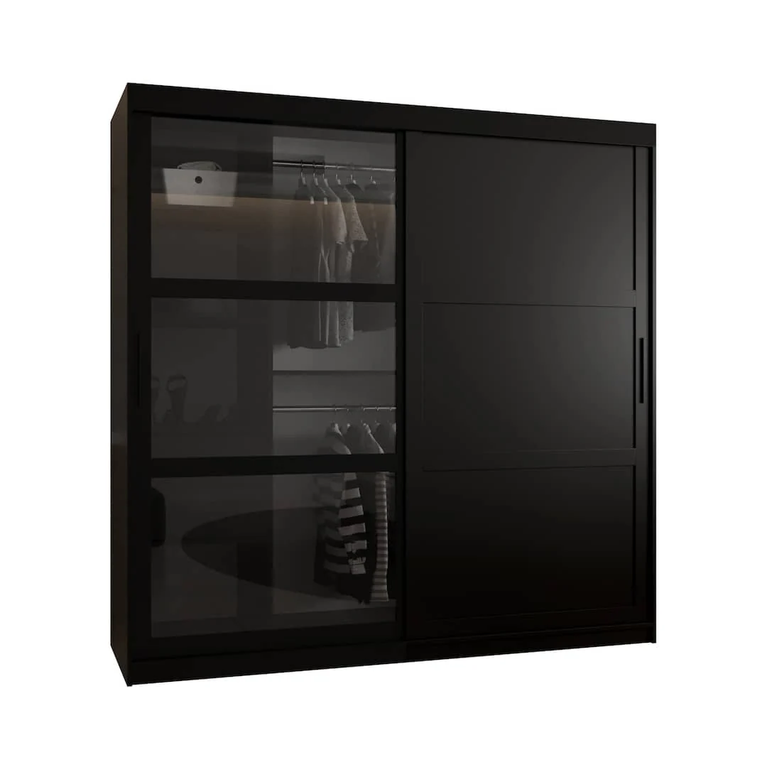 Parma III Sliding Door Wardrobe 200cm - Image 6