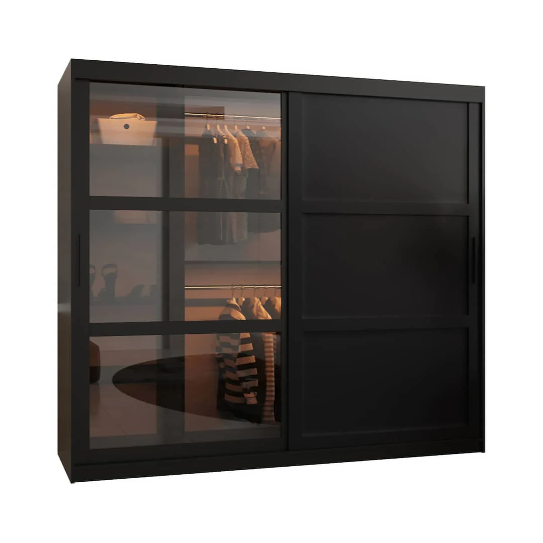 Parma III Sliding Door Wardrobe 200cm - Image 9