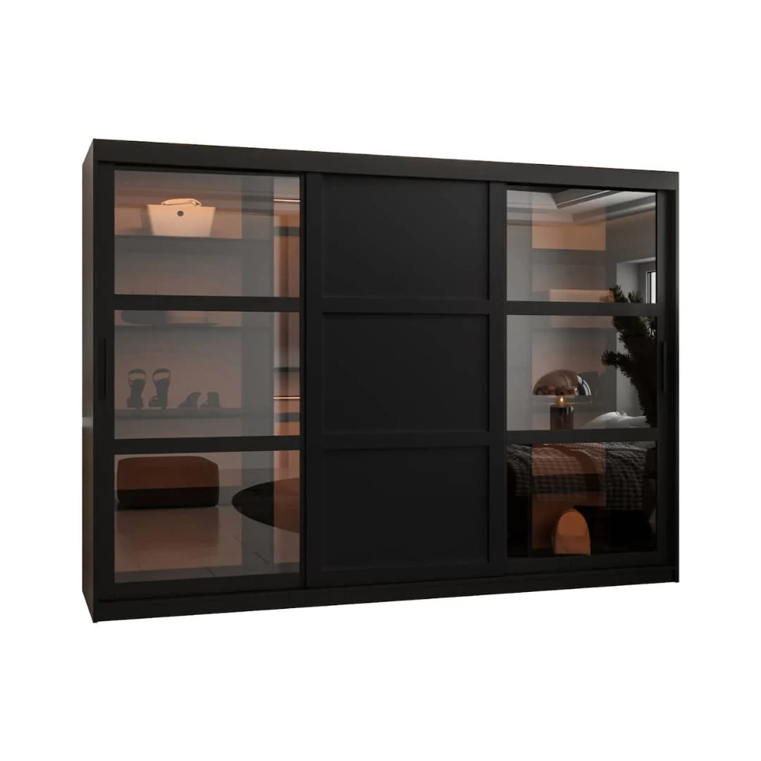 Parma III Sliding Door Wardrobe 250cm - Image 2