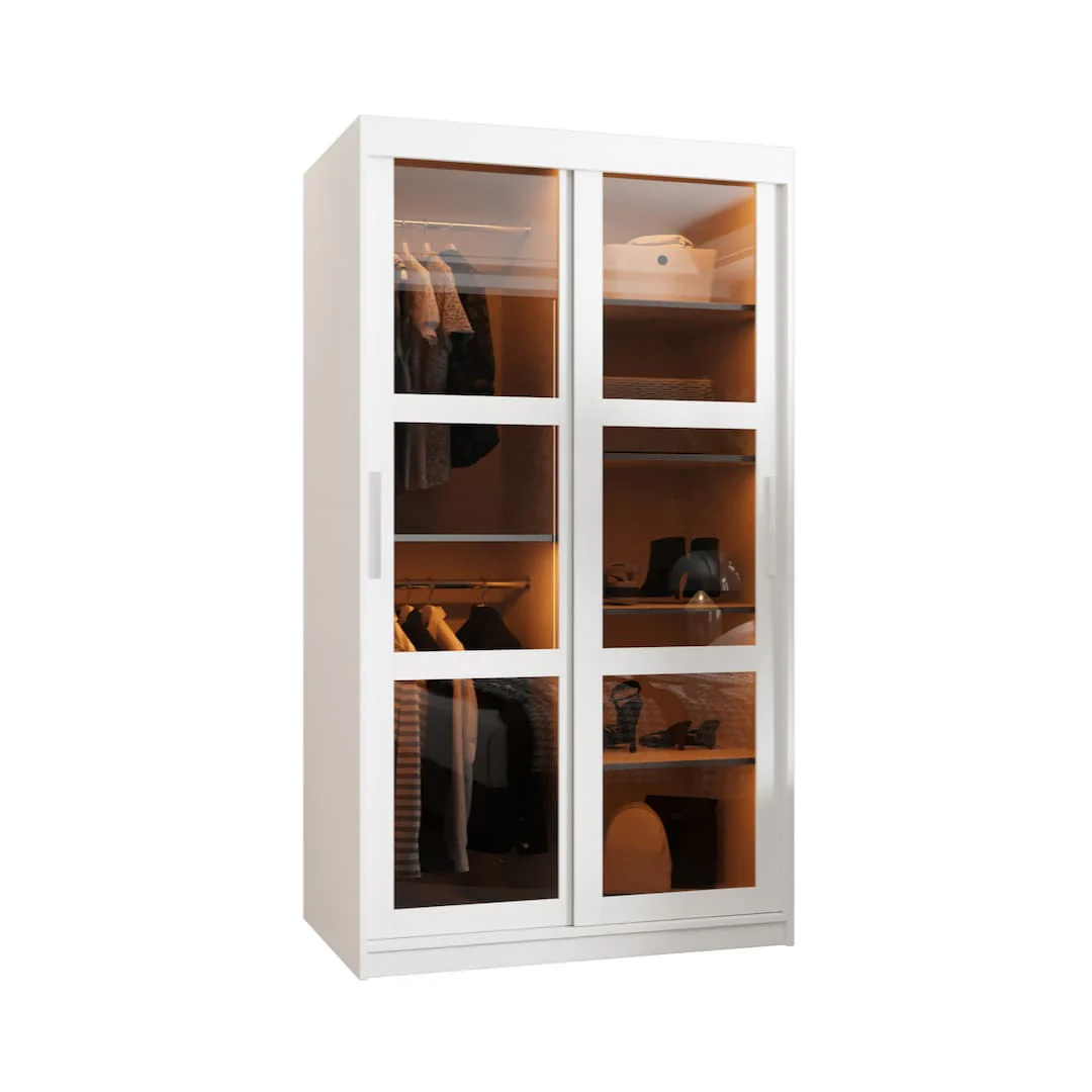 Parma Sliding Door Wardrobe 100cm - Image 2