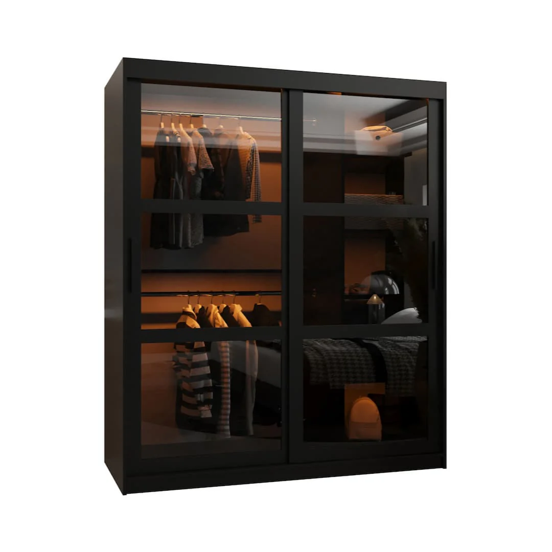 Parma Sliding Door Wardrobe 150cm - Image 6