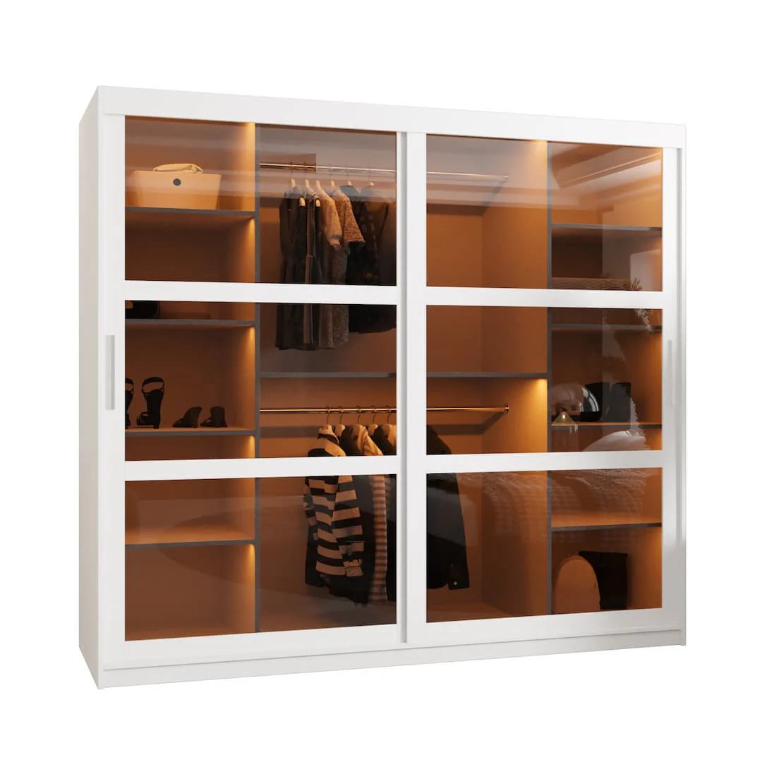Parma Sliding Door Wardrobe 200cm - Image 2
