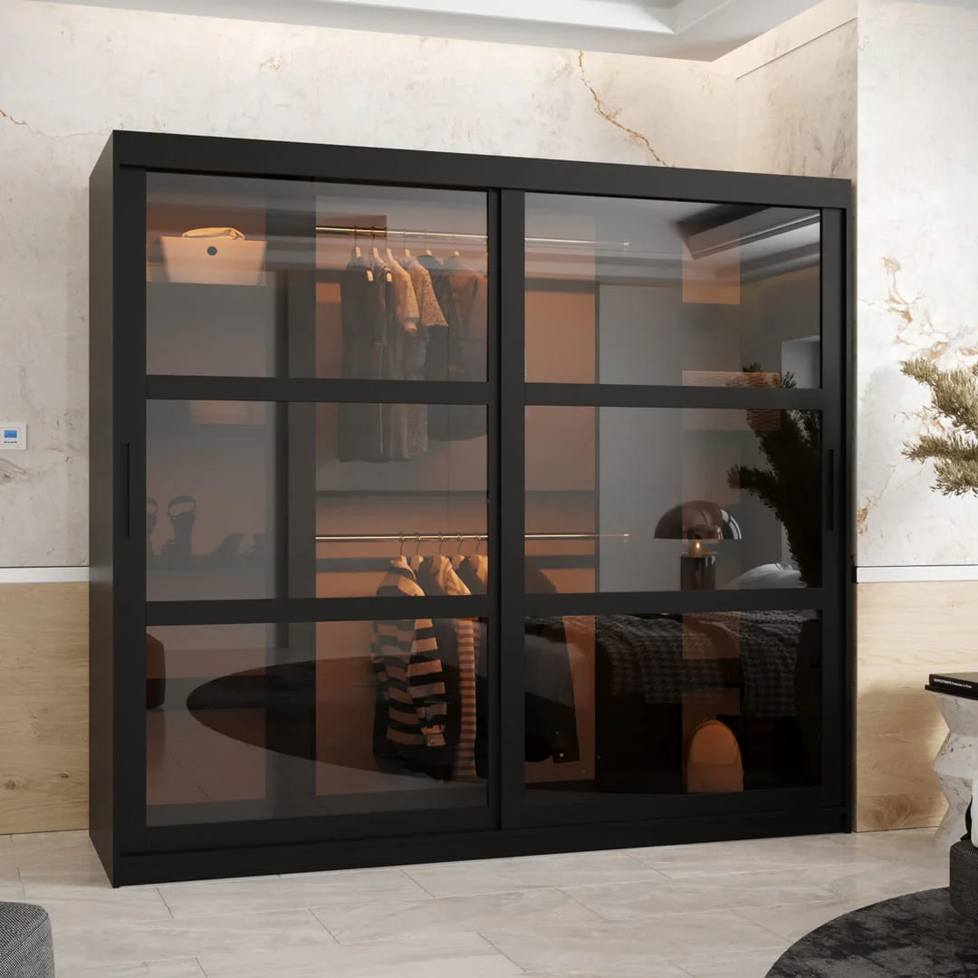 Parma Sliding Door Wardrobe 200cm - Image 5