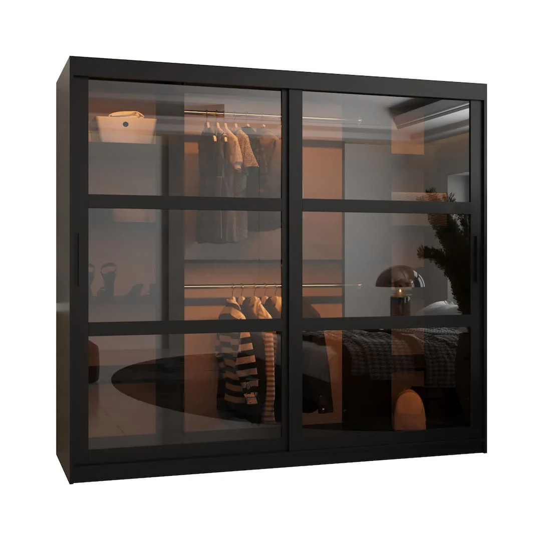 Parma Sliding Door Wardrobe 200cm - Image 6