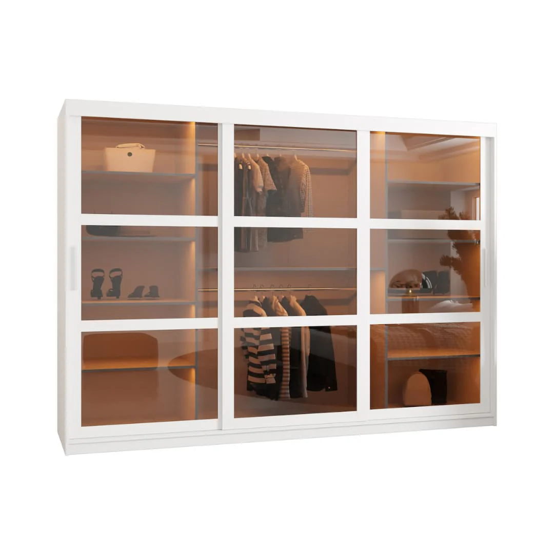 Parma Sliding Door Wardrobe 250cm - Image 2