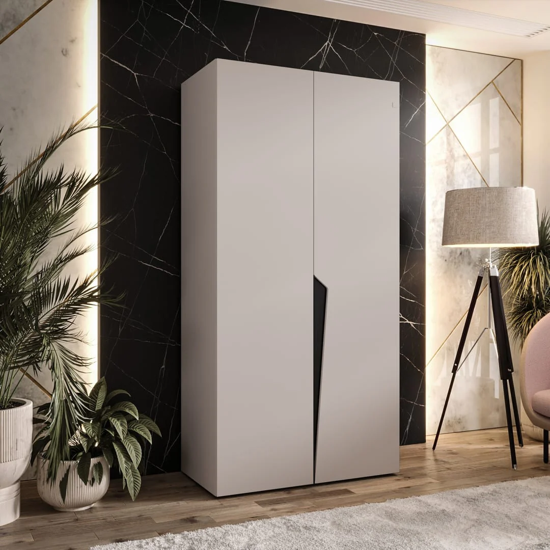 Piano I Hinged Door Wardrobe 100cm