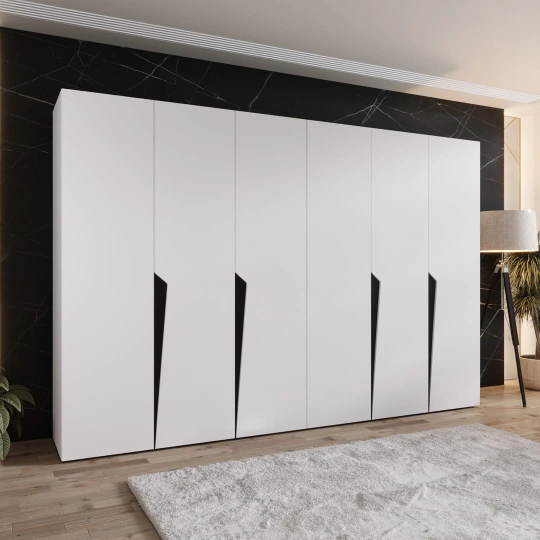 Piano I Hinged Door Wardrobe 300cm
