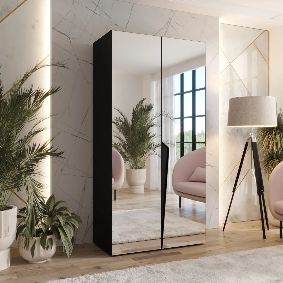 Piano III Hinged Door Wardrobe 100cm - Image 8