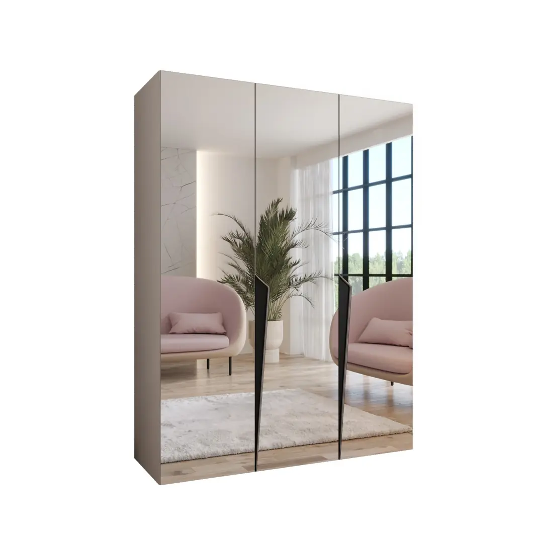Piano III Hinged Door Wardrobe 150cm - Image 4