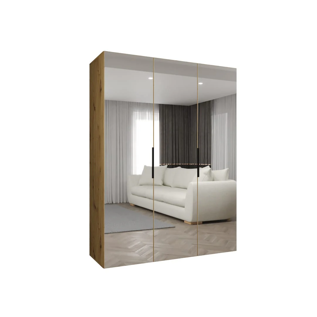 Piano III Hinged Door Wardrobe 150cm - Image 6