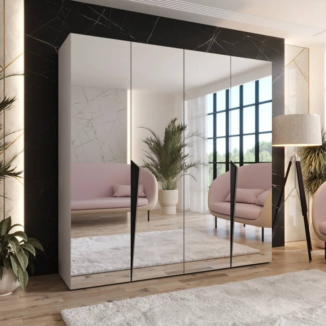 Piano III Hinged Door Wardrobe 200cm - Image 3
