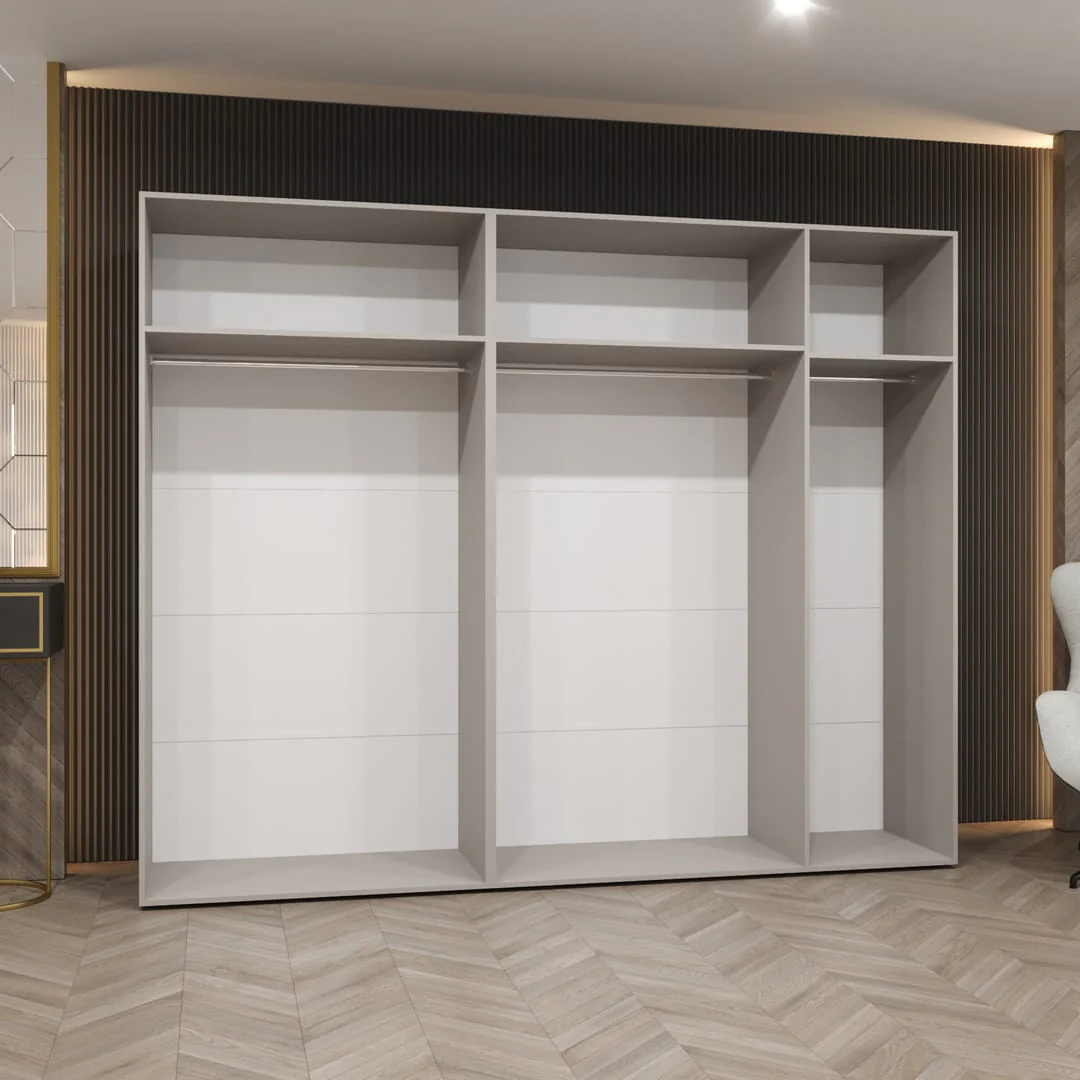 Piano III Hinged Door Wardrobe 250cm - Image 3
