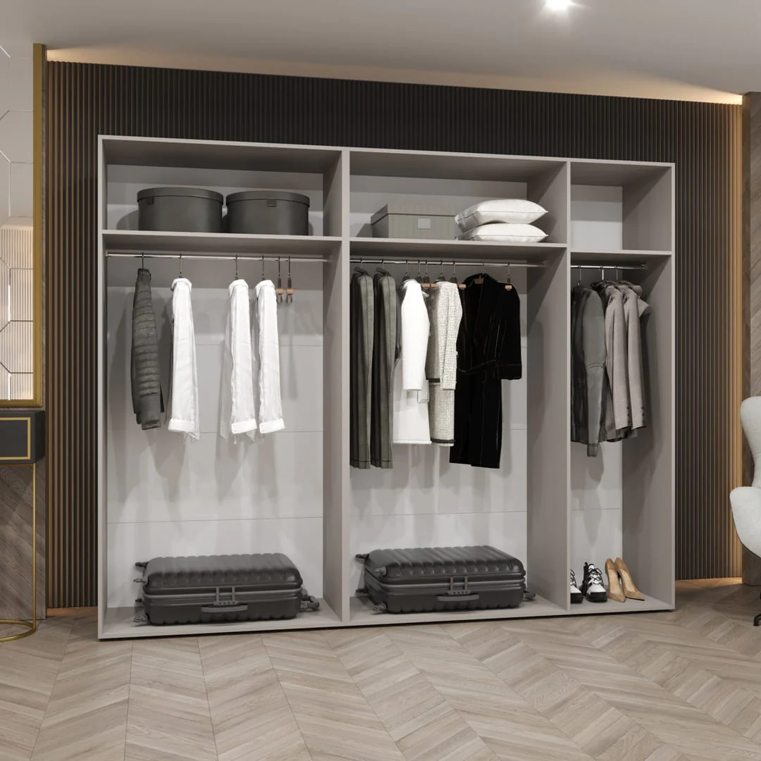 Piano III Hinged Door Wardrobe 250cm - Image 4