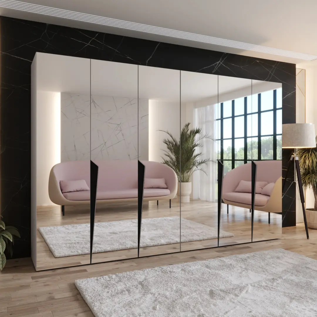 Piano III Hinged Door Wardrobe 300cm - Image 3