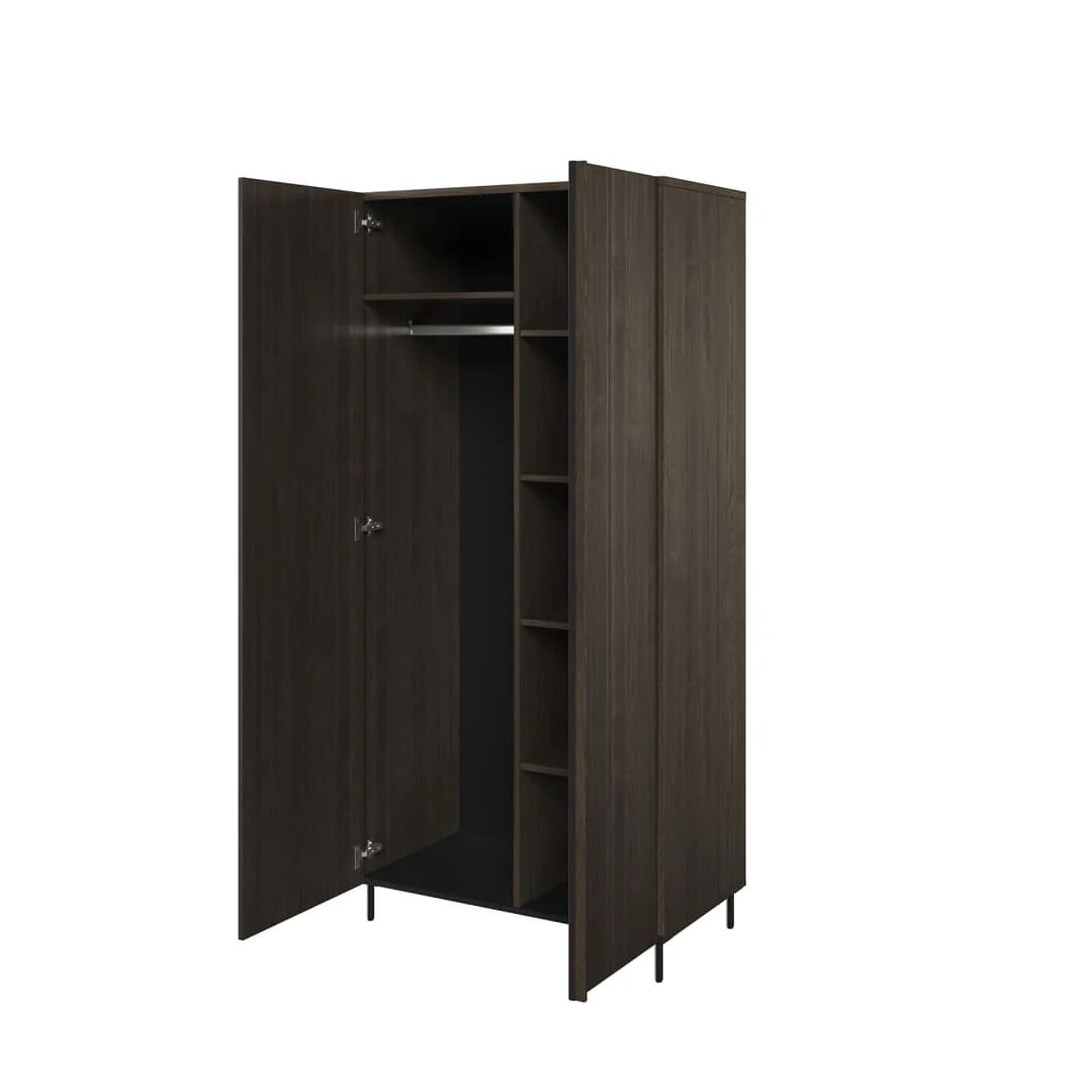 Piemonte PE-01 Hinged Wardrobe 92cm - Image 2