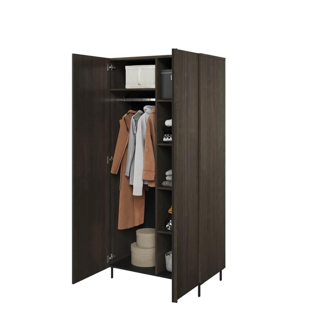 Piemonte PE-01 Hinged Wardrobe 92cm - Image 3