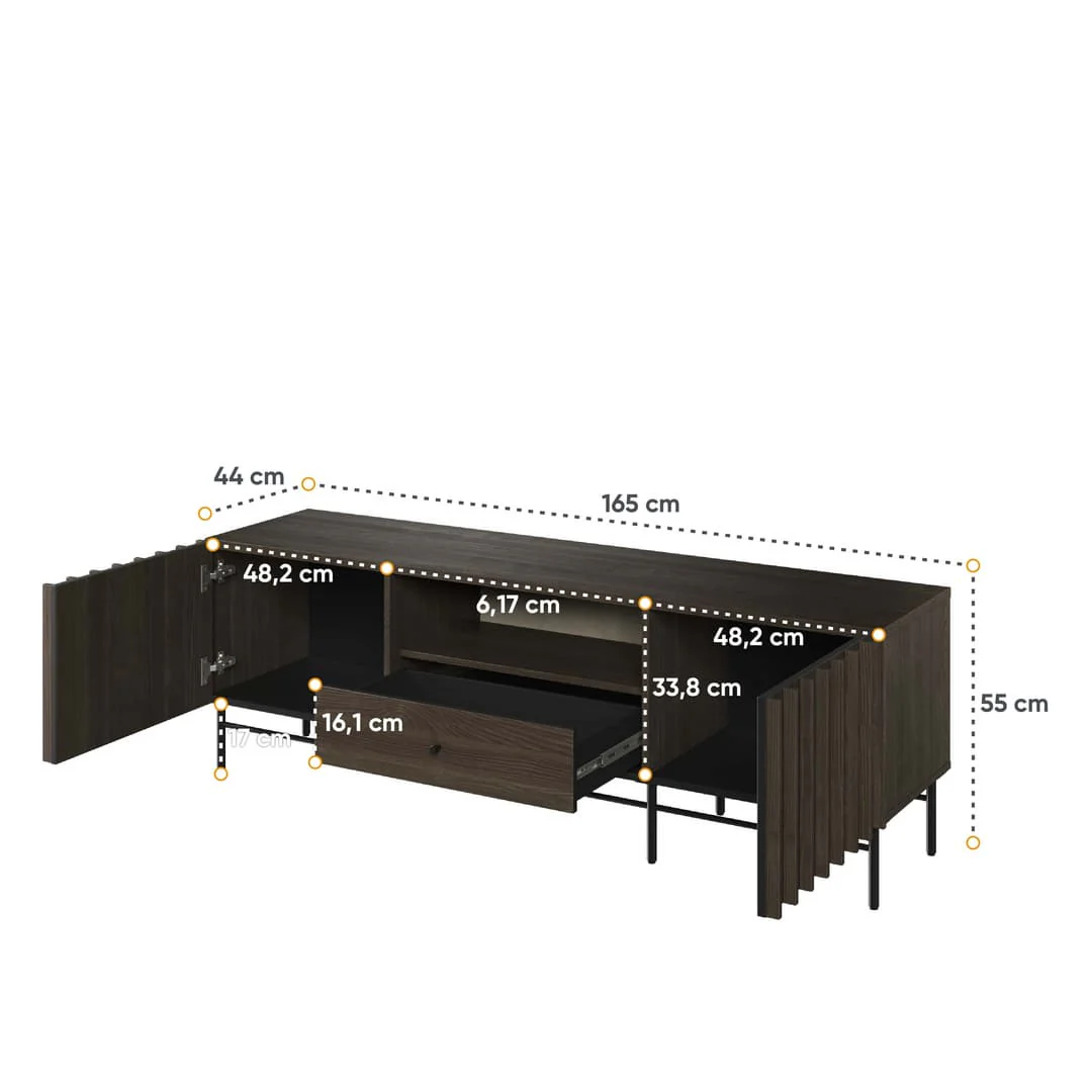 Piemonte PE-03 TV Cabinet 165cm - Image 5