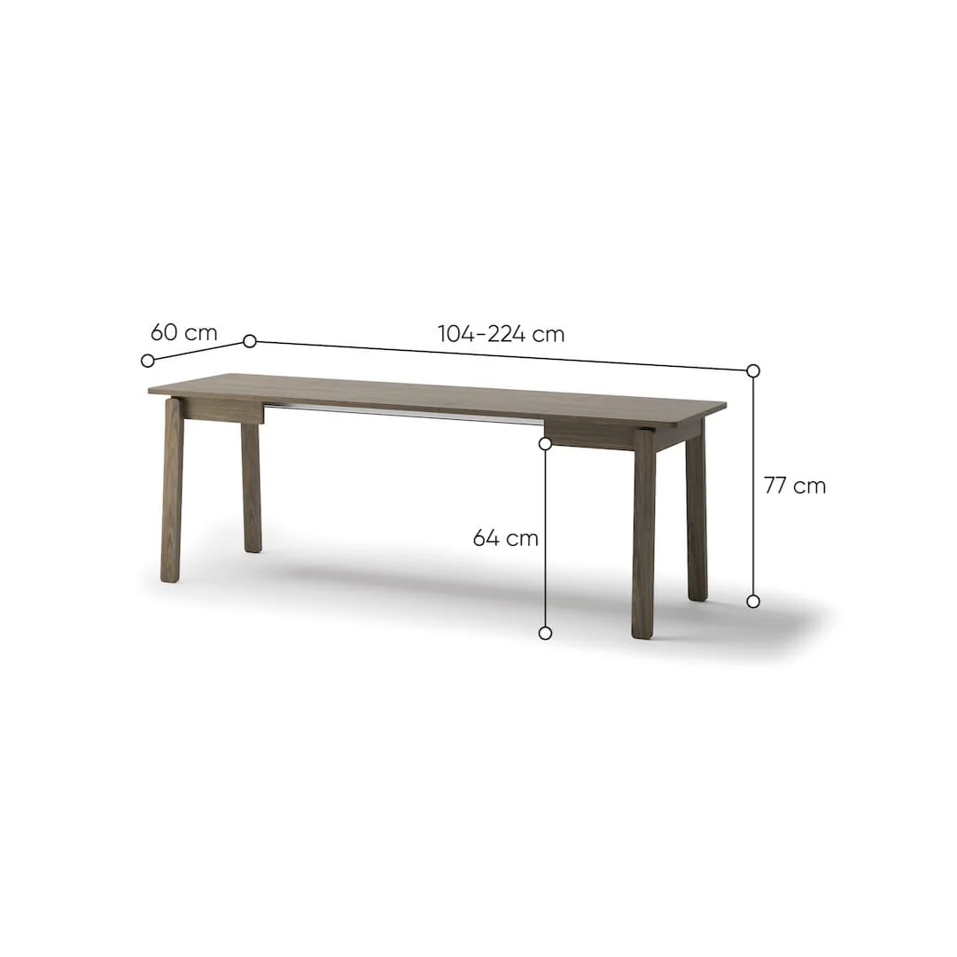 Plot PT-02 Extendable Dining Table 104cm - Image 5