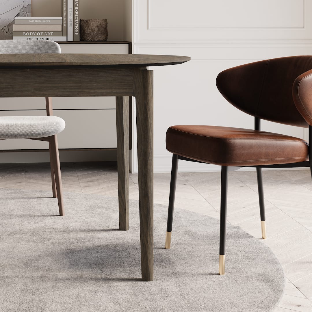 Plot PT-04 Extendable Dining Table 120cm - Image 10