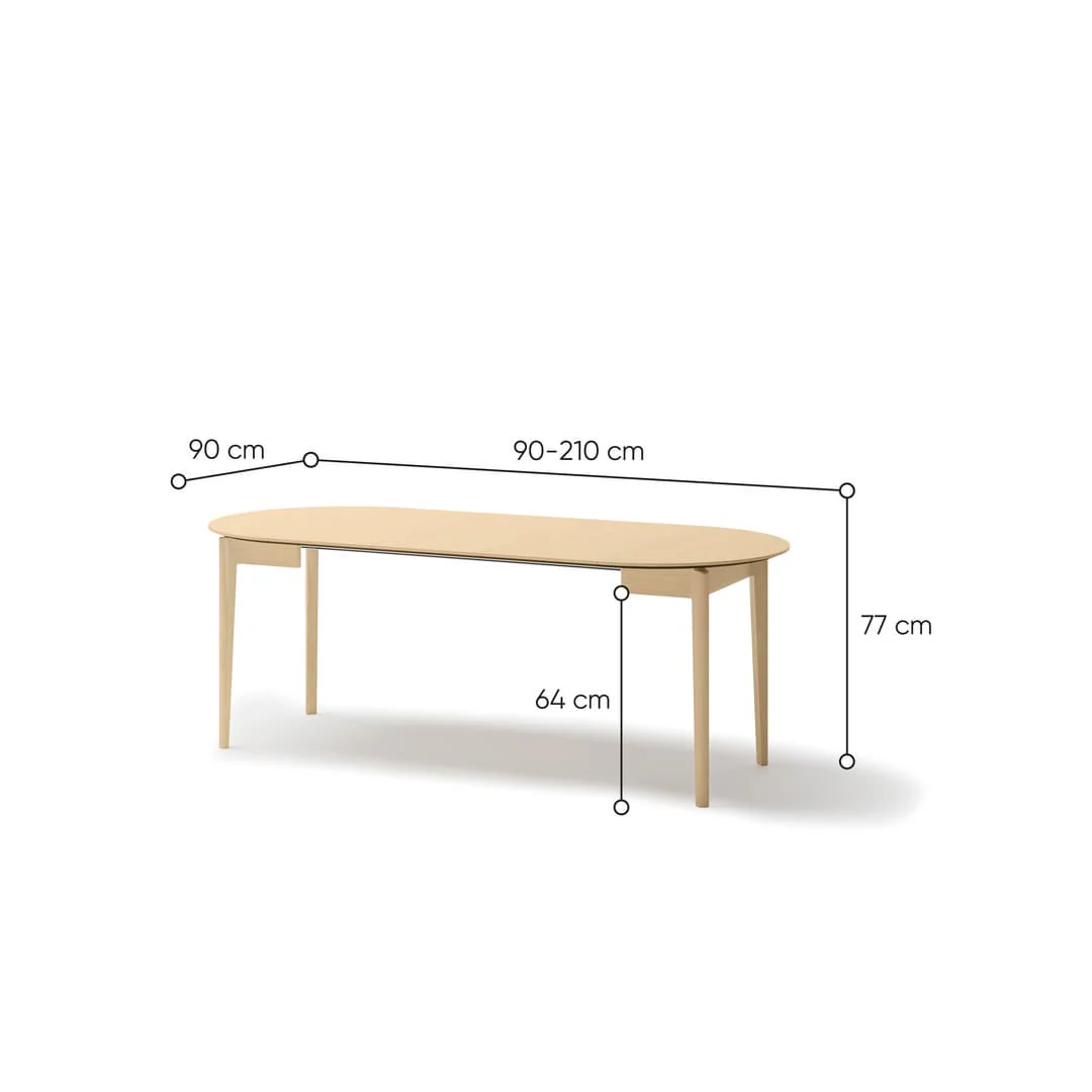Plot PT-05 Extendable Dining Table 90cm - Image 14