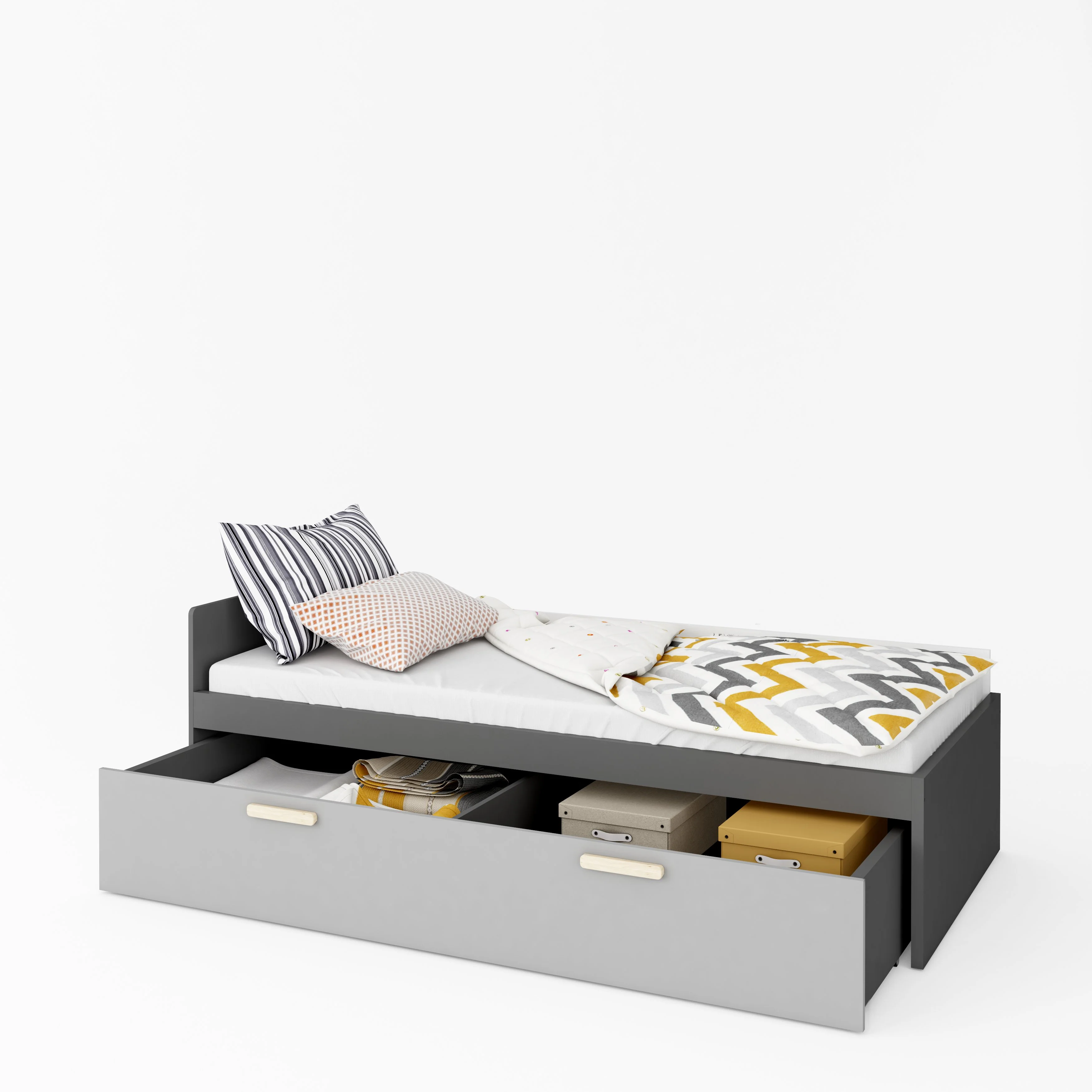 Pok Bed with Drawer PO-13 + PO-15