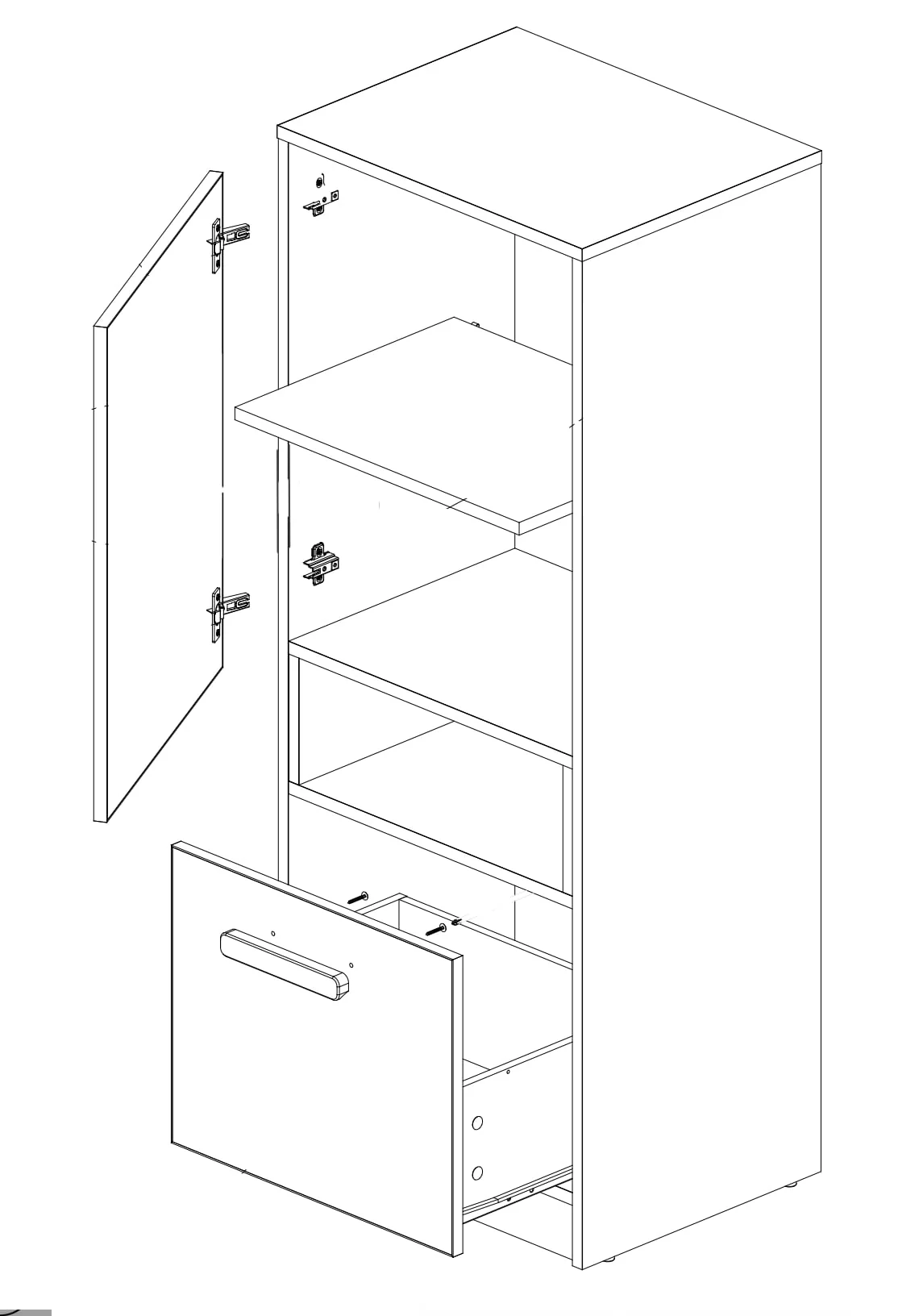 Pok PO-07 Sideboard Cabinet 50cm - Image 3