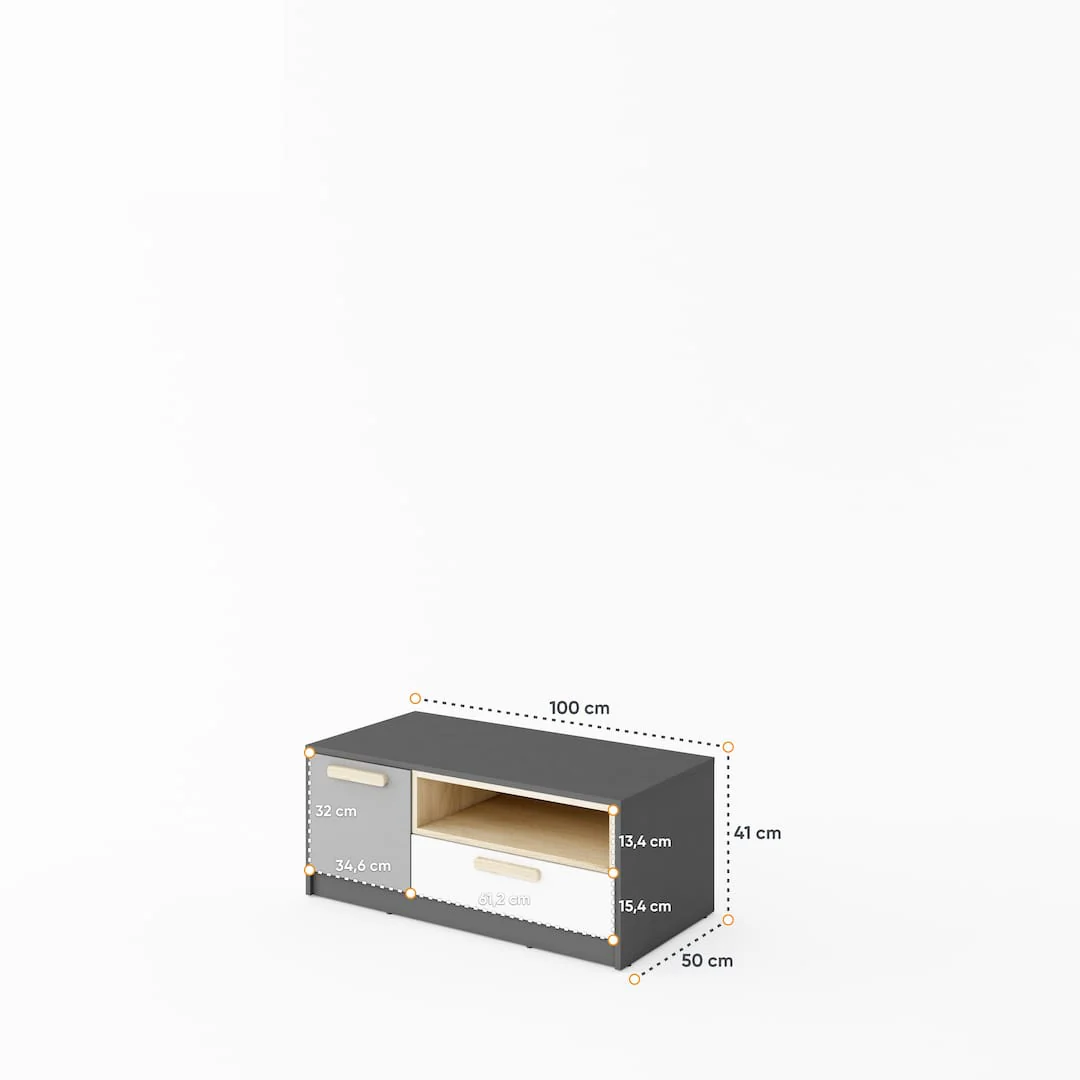 Pok PO-11 TV Cabinet 100cm - Image 2