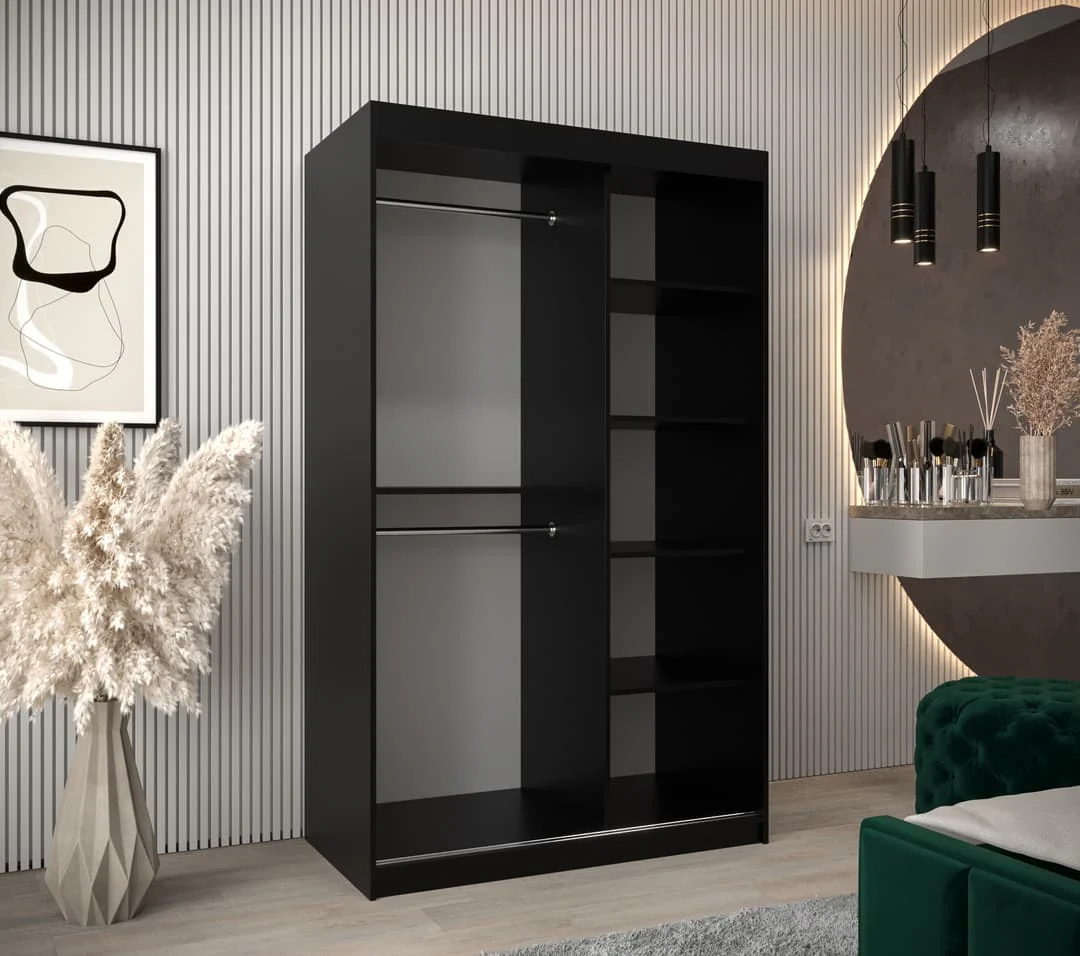Pole Sliding Door Wardrobe 120cm - Image 11