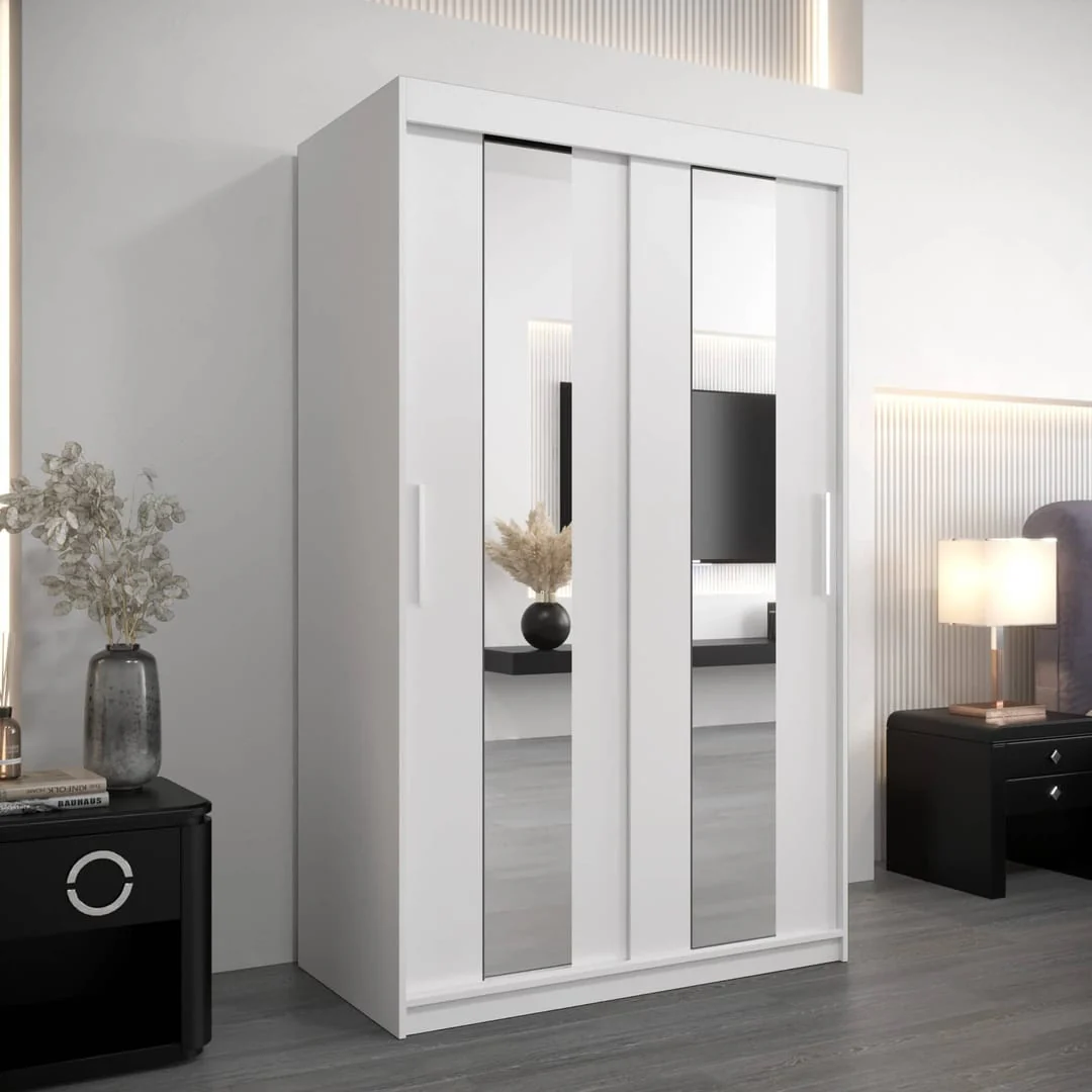 Pole Sliding Door Wardrobe 120cm - Image 5