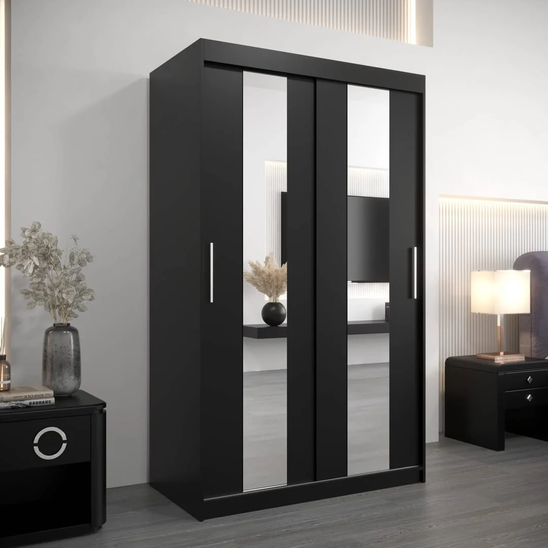 Pole Sliding Door Wardrobe 120cm - Image 9