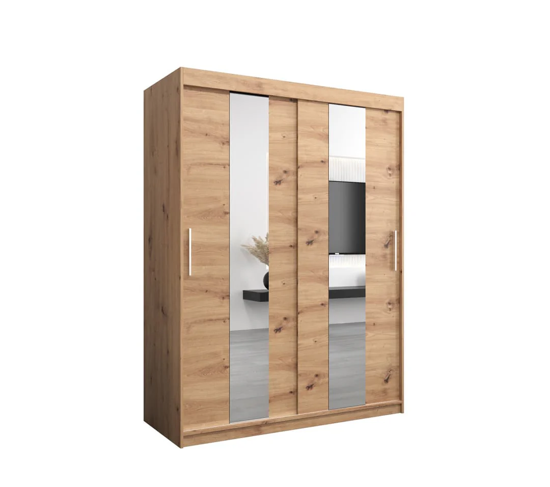 Pole Sliding Door Wardrobe 150cm - Image 10