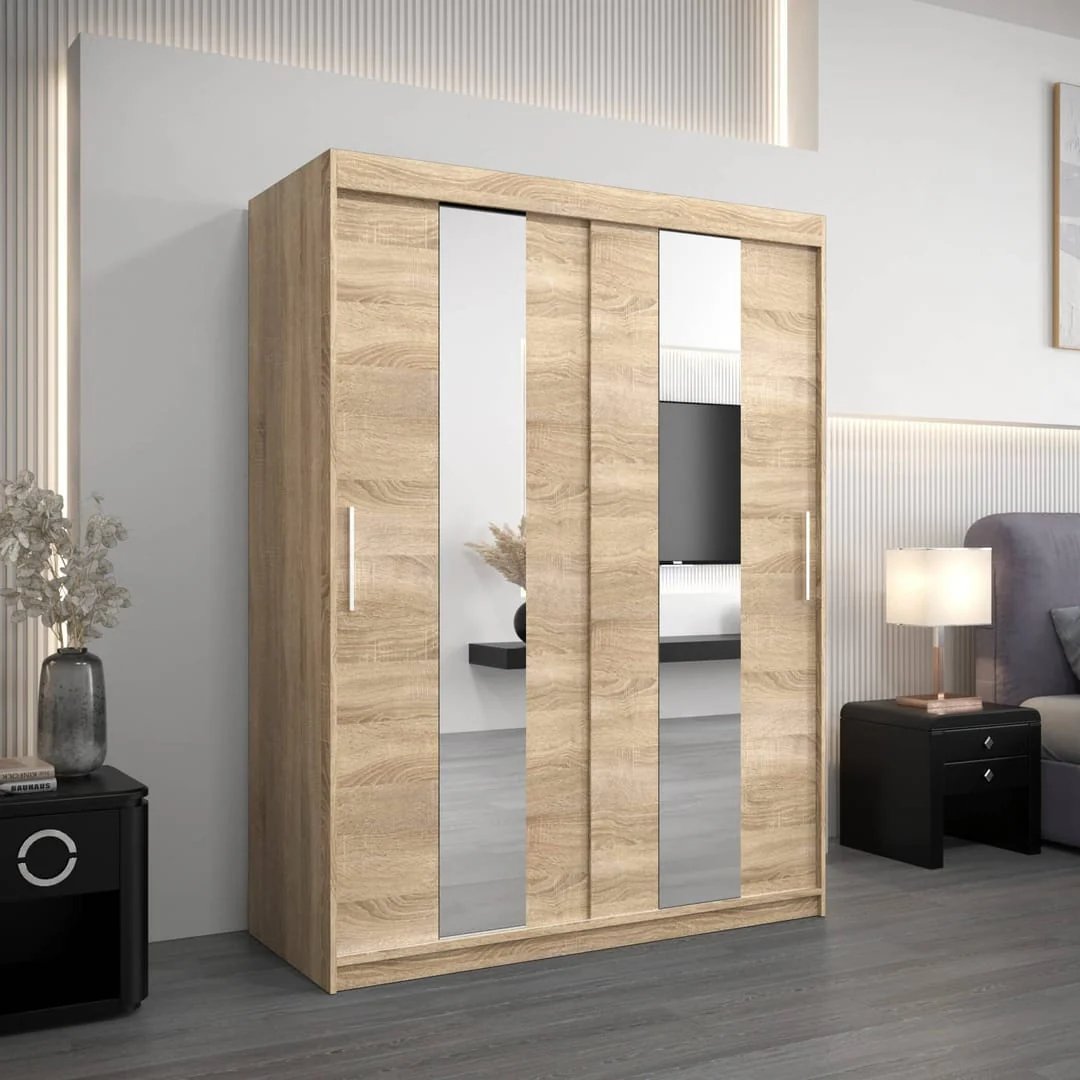Pole Sliding Door Wardrobe 150cm - Image 13