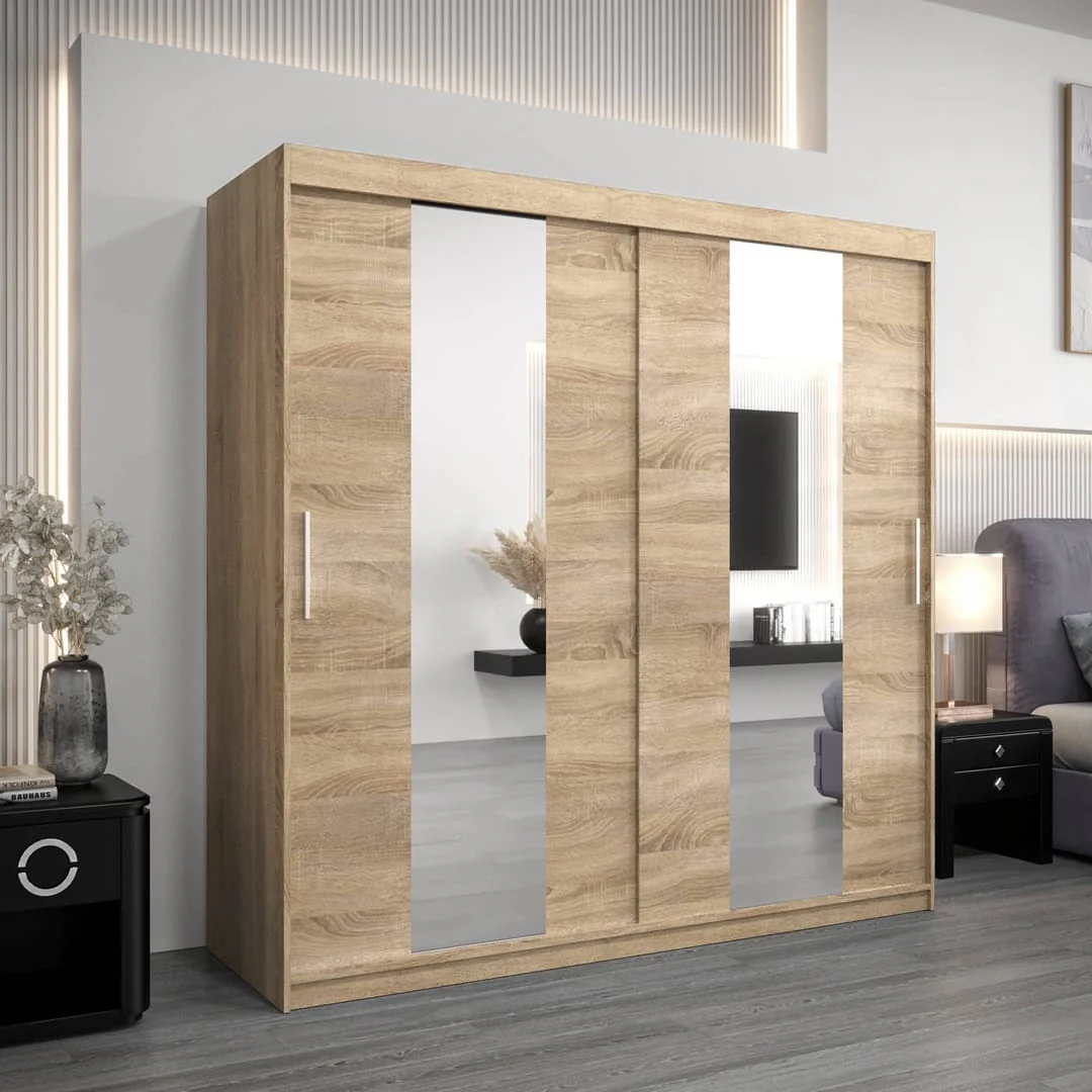 Pole Sliding Door Wardrobe 200cm - Image 13