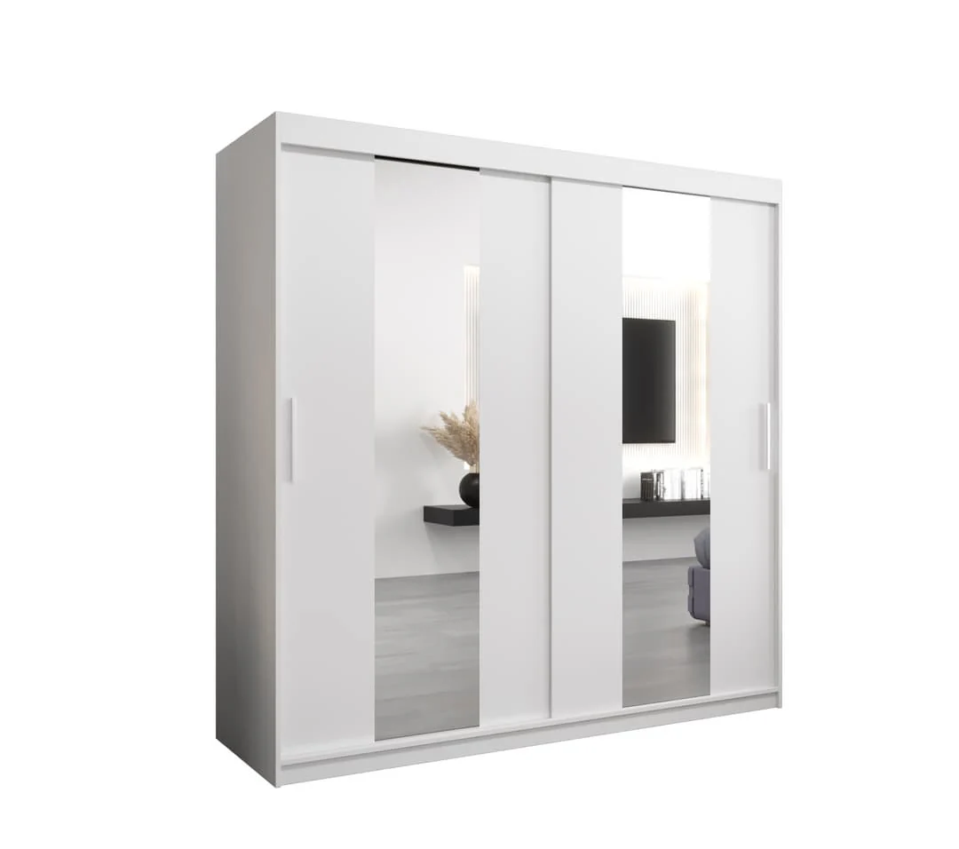 Pole Sliding Door Wardrobe 200cm - Image 2