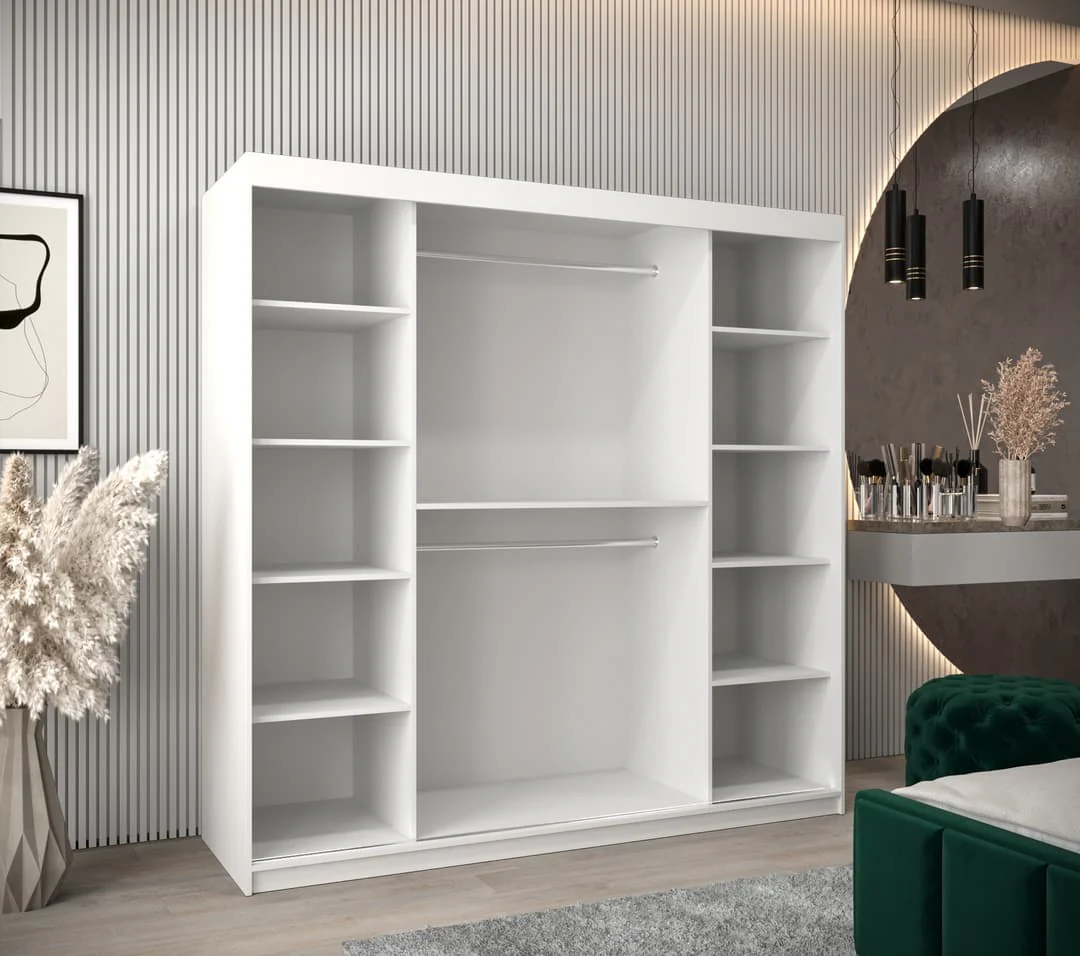 Pole Sliding Door Wardrobe 200cm - Image 3