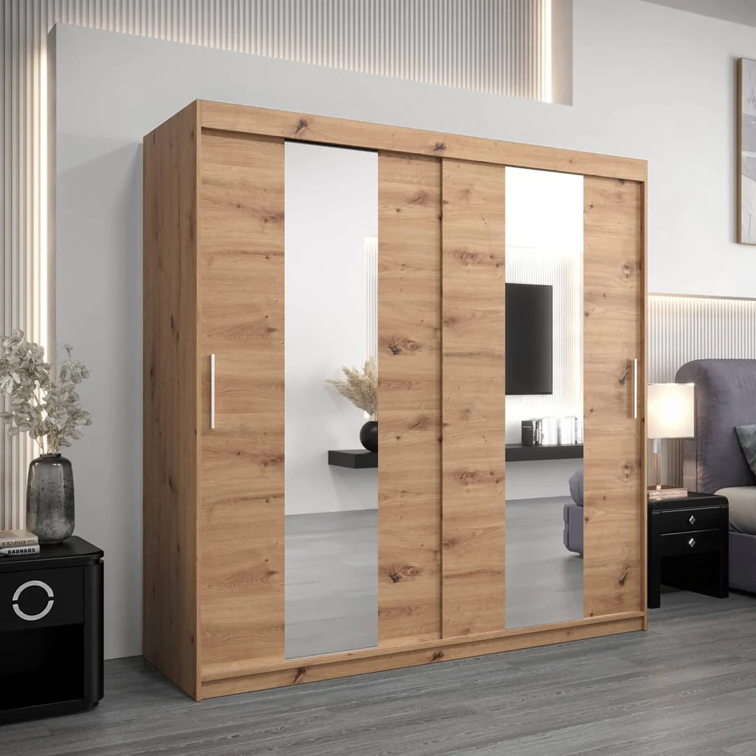 Pole Sliding Door Wardrobe 200cm - Image 5
