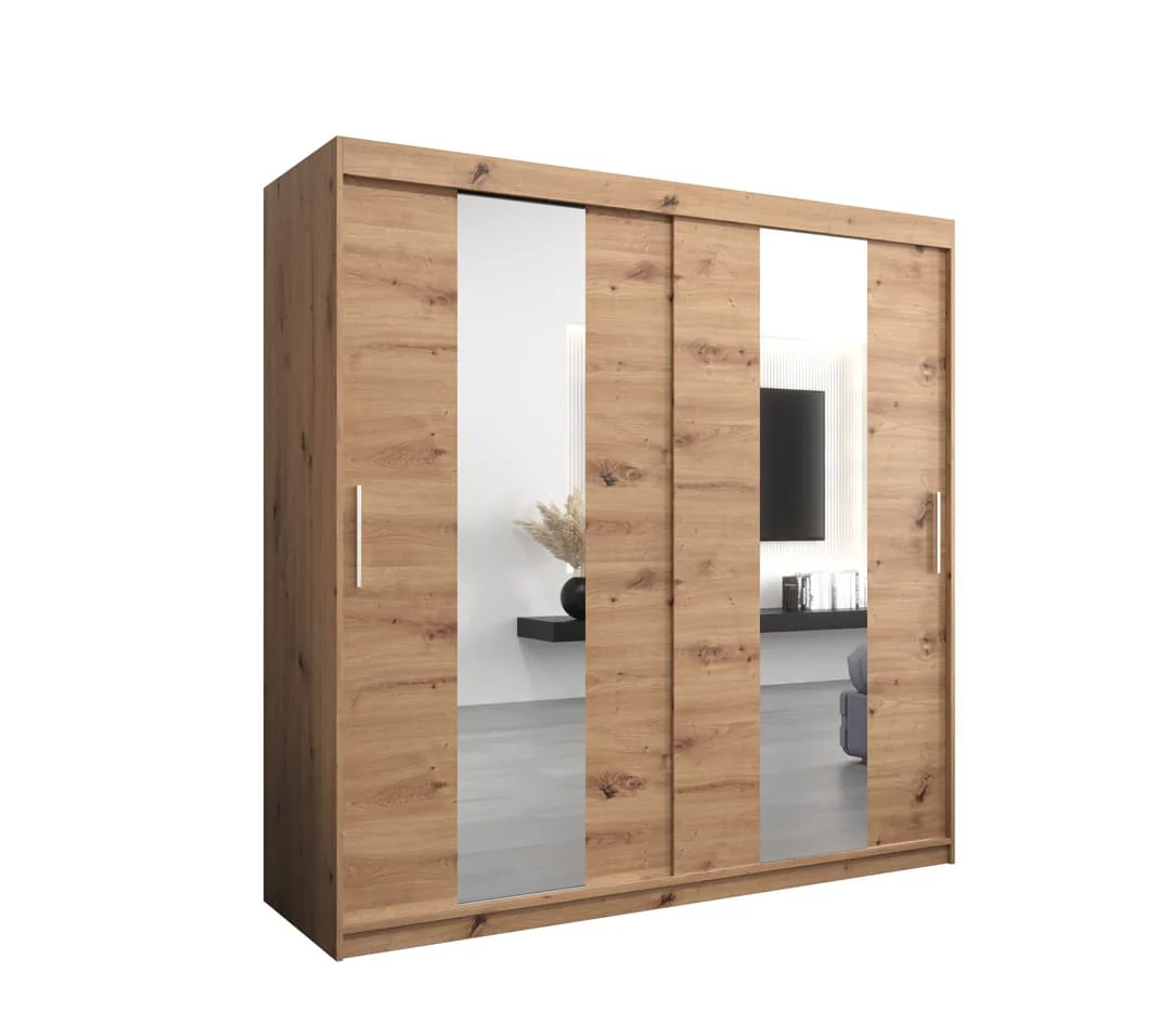 Pole Sliding Door Wardrobe 200cm - Image 6