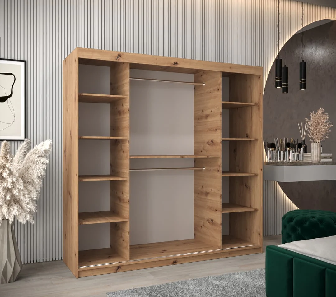 Pole Sliding Door Wardrobe 200cm - Image 7