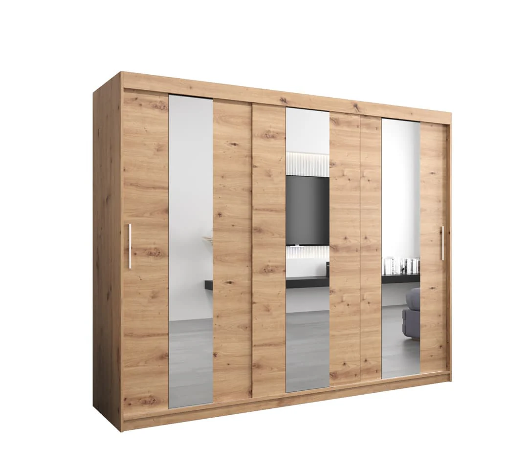 Pole Sliding Door Wardrobe 250cm - Image 2