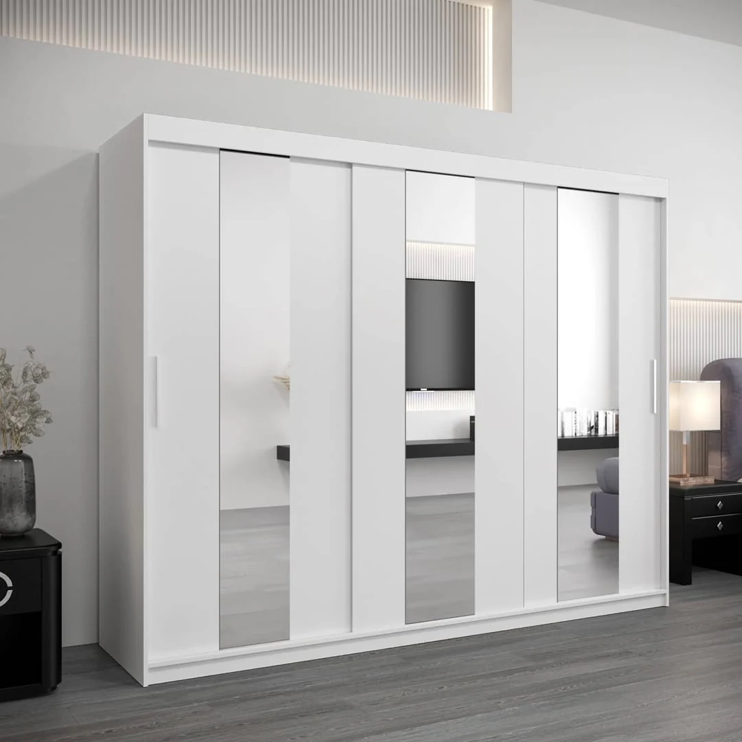 Pole Sliding Door Wardrobe 250cm - Image 5