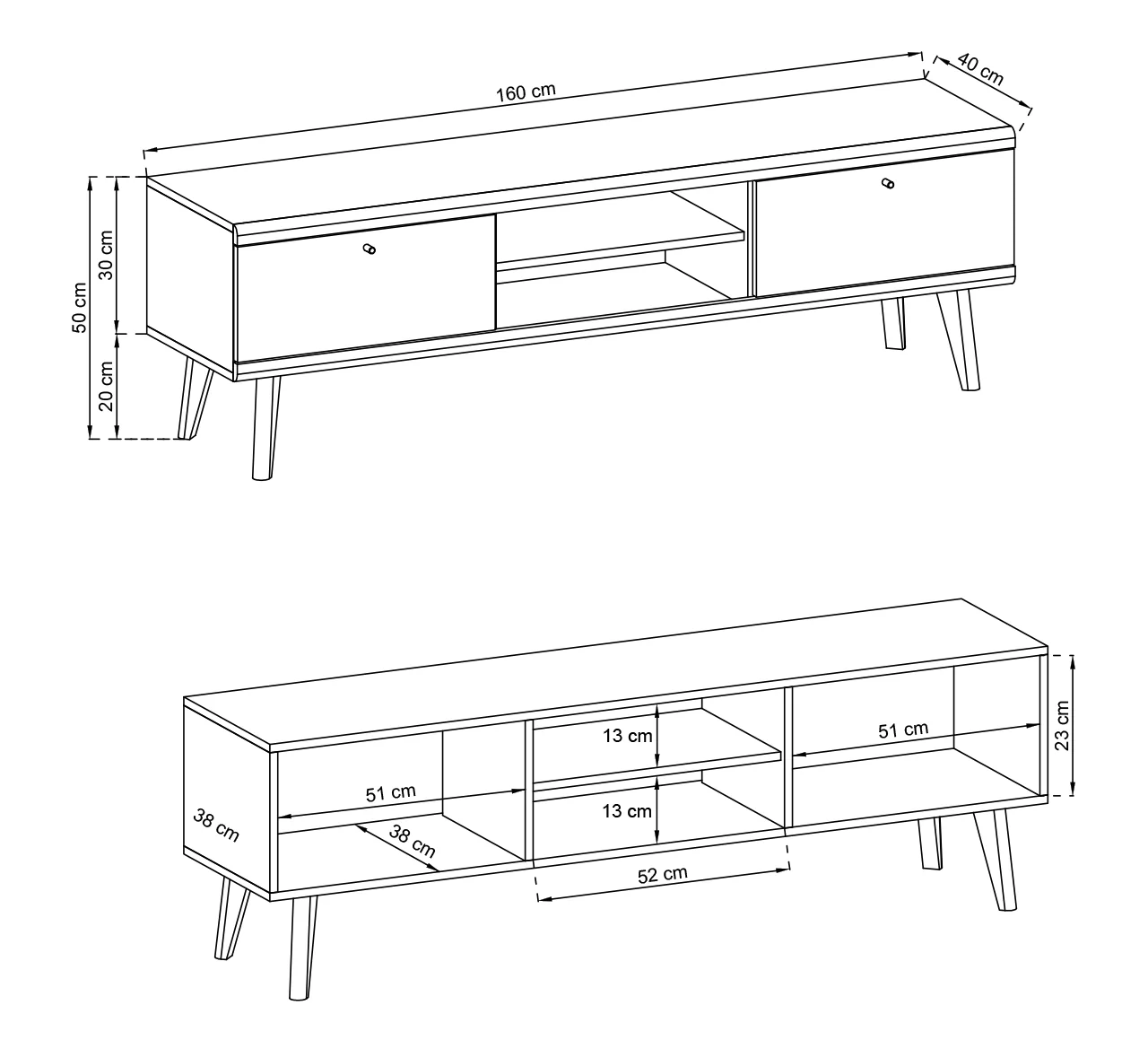 Primo Large TV Cabinet 160cm - Image 5