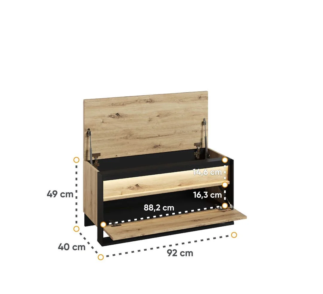 Quant QG-03 Hallway Bench 92cm - Image 4