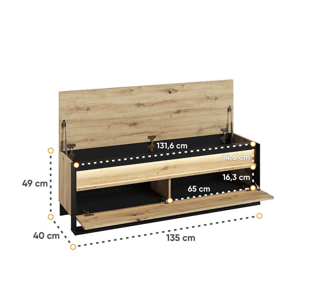 Quant QG-04 Hallway Bench 135cm - Image 4