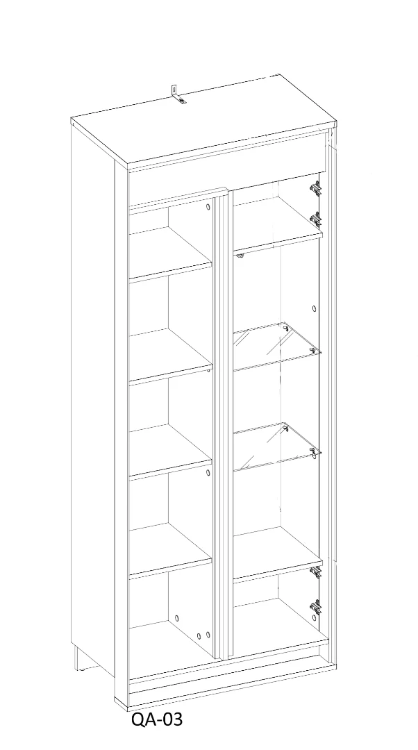 Quant QA-03 Tall Display Cabinet 76cm - Image 7