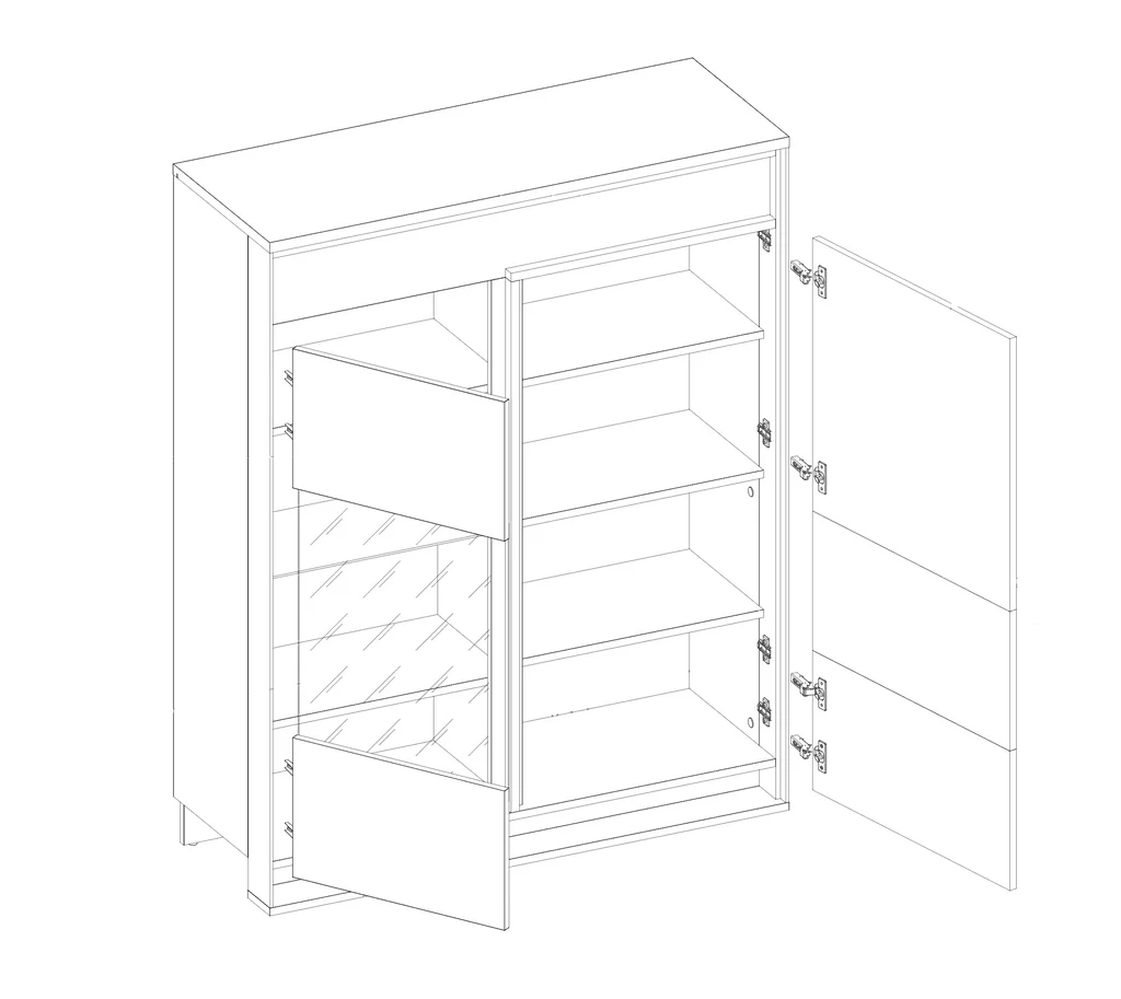 Quant QA-06 Display Cabinet 110cm - Image 5