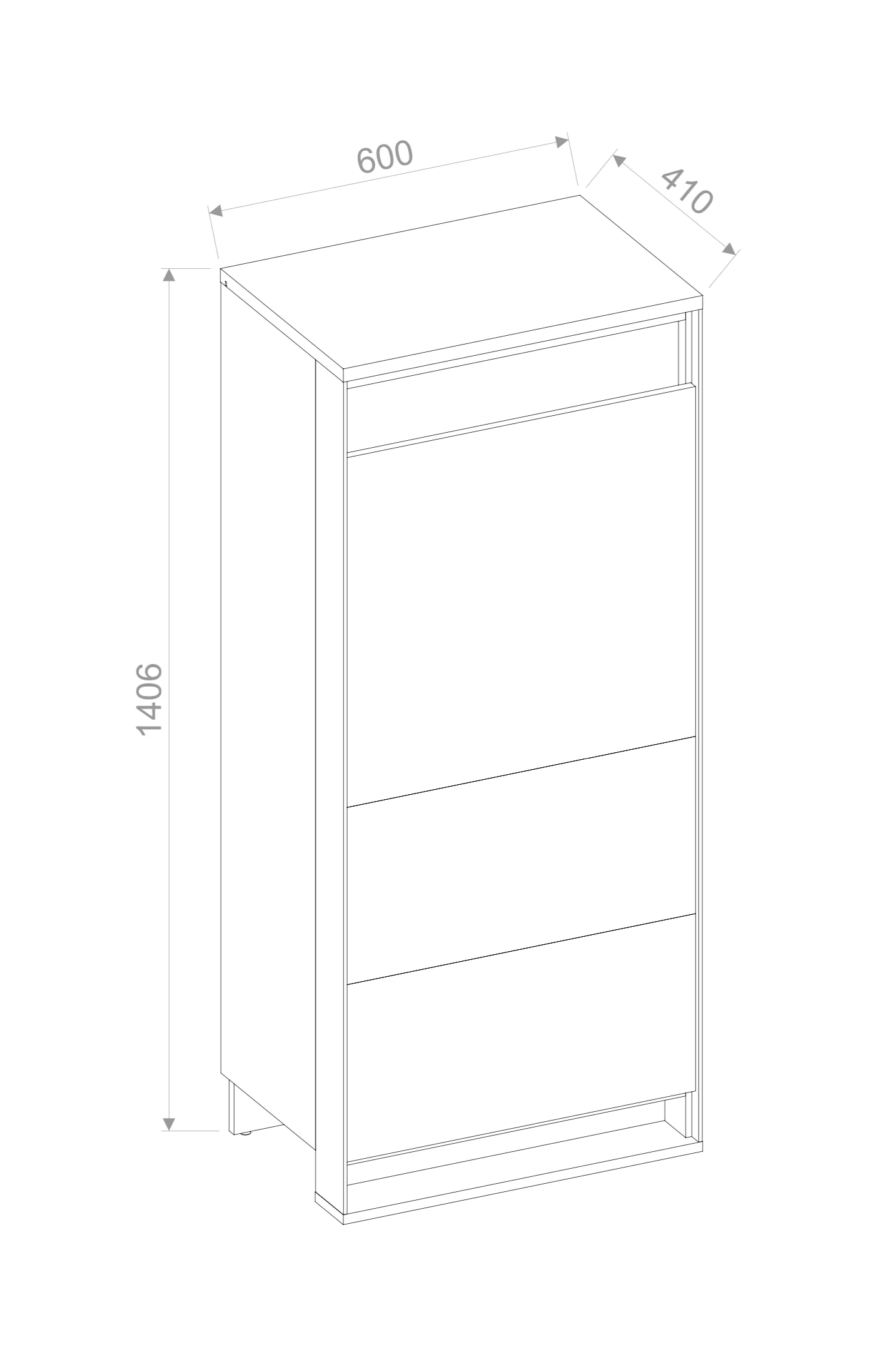 Quant QA-07 Tall Cabinet 60cm - Image 3