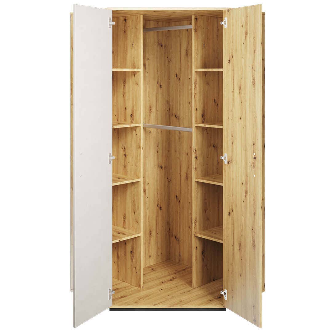 Qubic 01 Corner Wardrobe 95cm - Image 2