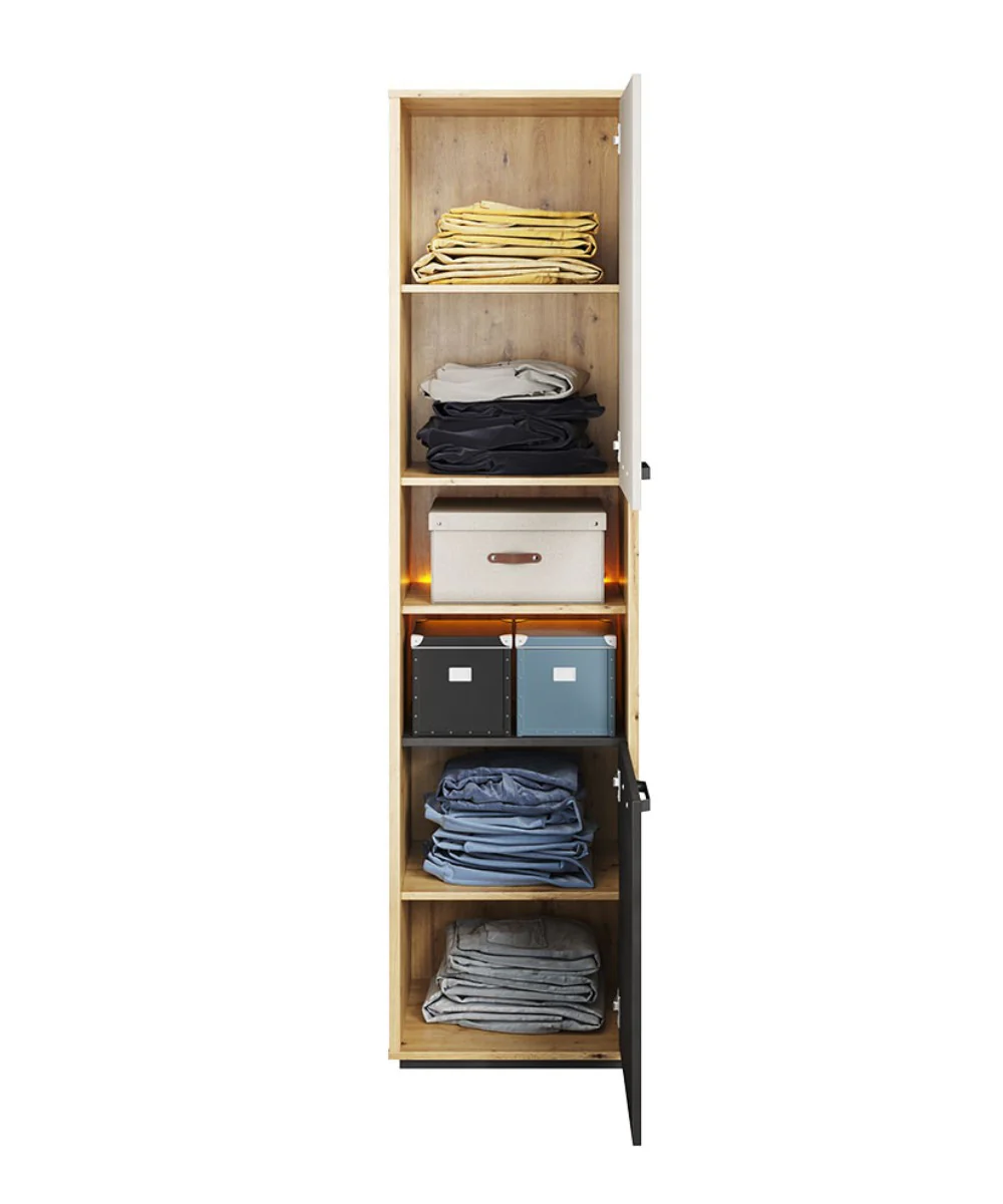 Qubic 04 Tall Cabinet 50cm with LED - Image 4