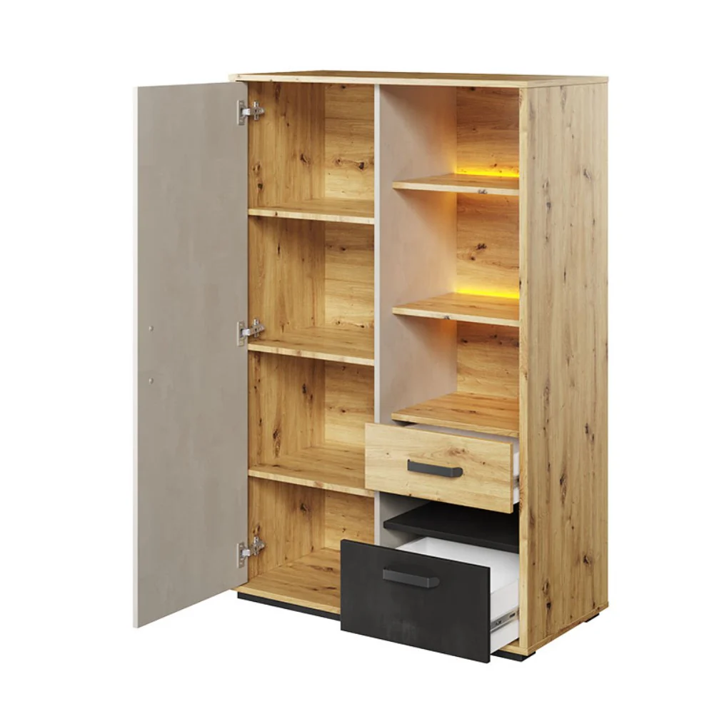 Qubic 05 Storage Cabinet 90cm with LED - Image 2